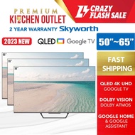 【OWN TRUCK DELIVERY】Skyworth QLED 4K UHD Google TV SUE8000 Series | Klang Valley only | 65 Inch 65SUE8000 | 55 Inch 55SUE8000 | 50 Inch 50SUE8000 | HDR 10+ | QLED TV | GOOGLE TV