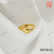 MOMAS Cincin Daun Bajet Emas 916 Tulen Cincin Emas 916 Tulen Bajet