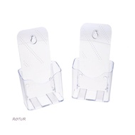 ROTUR A6 Brochure Holder, Countertop Clear Pamphlet Holder, Menu Transparent Organizer Plastic Flyer