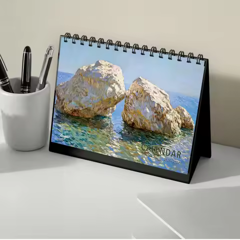 1pc 2026-2027 Natural Landscape Calendar,24-Month Monthly Planner,Desktop Calendar,Perfect Gift for 