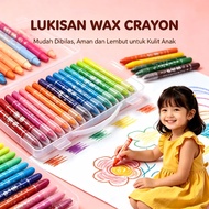 MATA Crayon Grasp Medium Eye 12/ 36/ 48 Colors Soft Crayons Water Soluble Crayon Crayons For Kids Cr