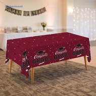 [Ready Stock] 3 Pcs Congrats Grad Tablecover 274x137 Cm Graduation Tablecloth Waterproof