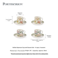Portmeirion | Espresso Dedicated Ceramic Coffee Cup Set