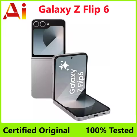 Samsung Galaxy Z Flip 6 5G F741B F741U1 F741N 256/512GB ROM 12GB RAM 6.7" NFC Snapdragon Foldable Or