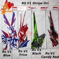 Rs150 Rs 150  V1 V2 V3 Sticker Stripe Orange Red Trico Blue Candy Red Black White Repsol Honda 100% 