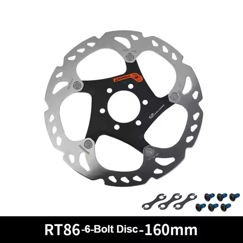 SHIMANO RT86 Rotors DEORE XT SM-RT86 Brake Rotor 6-Bolt Disc Brake 160/180/203MM M8000 Series Bicycl