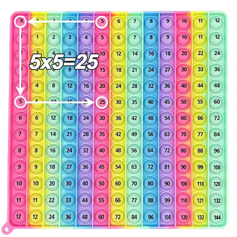 12x12 Multiplication Games Math Toys, Times Table Learning Teaching Educational Fidget Toys Gifts fo