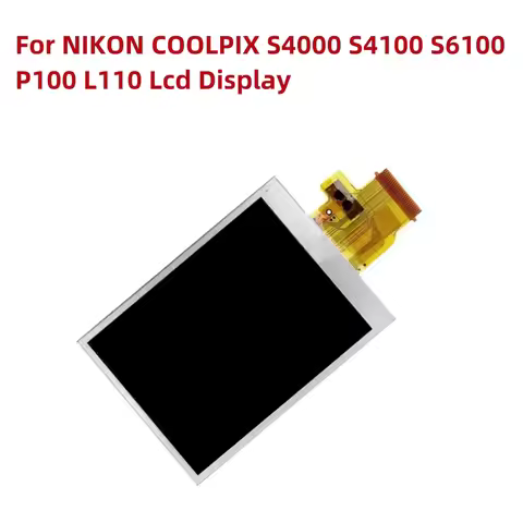 Alideao-NEW LCD Display Screen for NIKON COOLPIX S4000 S4100 S6100 P100 L110 Digital Camera With Bac