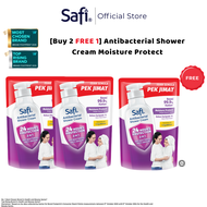 (Buy2Free1) Safi Antibacterial Shower Cream Moisture Protect Refill (850g) | Kills 99.9% Germs | Yog