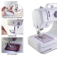 ✧♕❖XMYC Sewing Machine Portable Mini 505A Pro 12 Needle Mesin Jahit