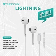 TECNIX EP-101 HEADSET LIGHTNING / HEADSET TYPE C / HEADSET JACK 3.5MM HEADSET KABEL SUPER BASS ORIGI