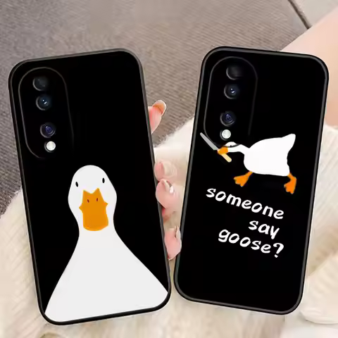 Cartoon Duck Goose Phone Case For HUAWEI NOVA 3I 7I 8I 9 HONOR 400 20 90 X5C X6B X7 X7B X7D X8 X8B X