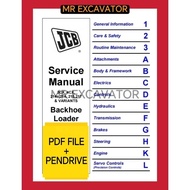 JCB 3CX 4CX 214 215 217 Backhoe Loader Workshop Service Manual Parts Catalog Catalogue 泥机维修目录 I