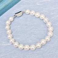 Edith & Jaz • 淡水珍珠純銀元寶扣手鏈