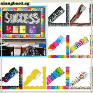 xiangbao1 Color Self Adhesive Border Classroom Decors Border Trim Sticker Dot Trim Border
