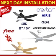 Crestar Airis 42/48/50 / 56 inch 5 blade DC Ceiling fan / 10 years warranty / free and fast delivery /