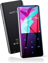 AGPTEK 32GB MP3 Player with Bluetooth 5.3, A19X 2.4" Curved Screen Portable Music Player with Speake