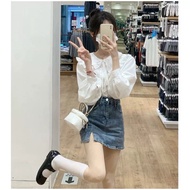 blue jeans skirt - xs size