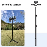 มือถือสดสนับสนุนอุปกรณ์เสริมโทรศัพท์มือถือสามตำแหน่งมัลติฟังก์ชั่ Gimbal ขาตั้งกล้องสากลผู้ถือบัตรร้