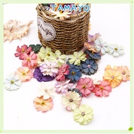 TAMAYO 50PCS Artificial Daisy Flower Head Gift 4.5CM Headdress Material Home Decor