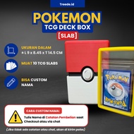 Pokemon Card graded Slab Deck pokeball Box | TCG PSA CGC Slab grade card storage box