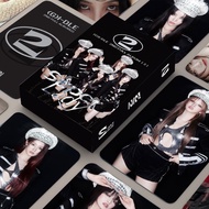 Korean fashion (G) I-DLE merchandise 55 small cards postcard  Star Cards Collectible cards LOMO card