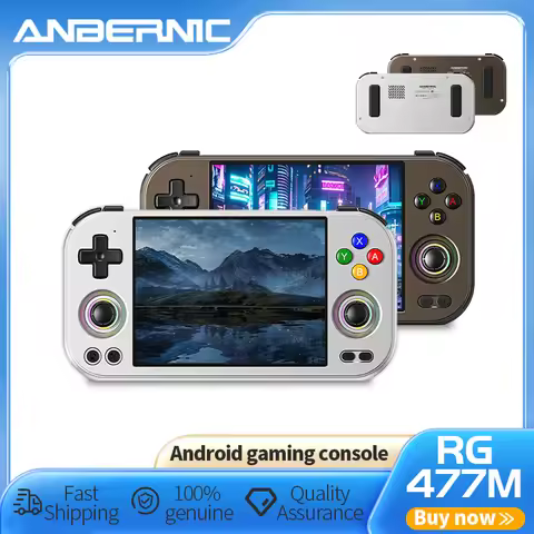 New RG477M Retro Handheld Game Console 4.7-inch LTPS 64 Bit Game Player Dimensity 8300 Online Multip