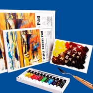 A4/A5 Artist Canvas Panel 280g/m2 Cotton Pulp Paper Mucilage Binding Acrylic Gesso Primed for Oil an
