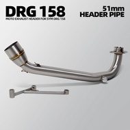 Slip On Full Exhaust System Motorcycle Exhaust Modified Escape Moto Muffler Front Middle Link Pipe F