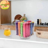 Zhongyanxi Beverage Roll Organiser, 360° Rotating Drink Pa Storage Box, Storage Ra, Multi-purpose Or