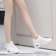 杨丽萍演出曳步舞鞋女白色网面气垫运动鞋软底透气增高跳舞 k3ofwpWV5q0109