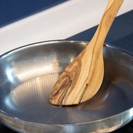 輕食三叉橄欖木鍋鏟30公分 平板型料理鏟系列