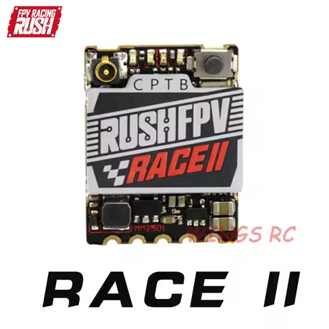 RUSH TANK RACE II 2 PIT/25/50/200mW/MAX 5.8GHz VTX w/ Smart Audio 20x15mm 1.7g Stackable For FPV Rac