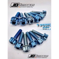 GR5 TITANIUM | RAIDER FI /CARB T-Post Set | 6Pcs GR5 Titanium Bolt Titanium Bolt