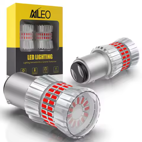 AILEO LED Signal Lamp 1157 BAY15D 3157 7443 LED Bulb 5015 SMD Projector Lens Dual Contact Brake Tail