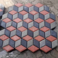 paving block 3d warna