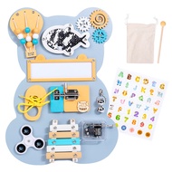 Little Bear Busy Board Children Montessori Wall Game Board Music Institution Unlock Busy Board Toy