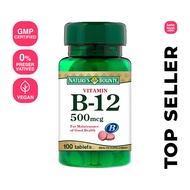 Natures Bounty Vitamin B12 500mg (100 Tablets) [Expiry Date:10/2026 ]