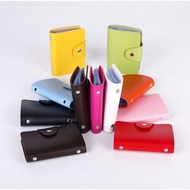 Imported 24 CARD Leather Wallet CARD HOLDER 24 Button Slots