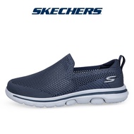 Sketchers สเก็ตเชอร์ส รองเท้าผู้ชาย Men GOwalk 6 Walking Shoes - 216633-BBK Air-Cooled Goga Mat Dual