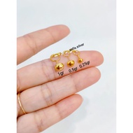 925 SILVER GOLD PLATED TOGE EARRINGS