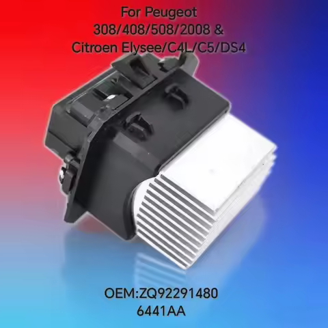 For Peugeot 308 408 508 2008 & Citroen Elysee C4L C5 DS4 AC Blower Resistor Speed Control Module Par