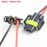 2pcs H11 H8 881 Bulb Socket Plug Adapter Harness H8 H11 990 881 Lamp Adapter Relay Socket Car Wire H