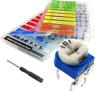 EEEEE 19 Values 152 pcs 100 Ohm- 2M Ohm Variable Resistor 6mm RM065 Potentiometer kit Assortment Kit