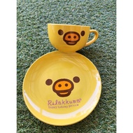 Plate Bowl Ceramic Mug Rilakkuma Set Product From Japan.