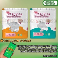 Hni Hpai Popok Bayi Diapers Size Ukuran S M L Pampers Pampes Pants Mamypoko Comfort Happy Nappy Seka