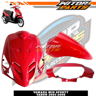 ECERAN SATUAN FULL SET Cover Body Halus Mio Sporty Merah Cabe / Body Mio Sporty Mio Lama Tameng Body