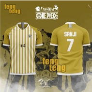 2026 NEW The One Piece Collaboration Football Jersey Features The "SANJI" and The Number "7" on The 