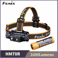 Fenix HM70R Type-C Rechargeable HeadLight 1600Lumens Triple Light Source Wide-range lighting With 18