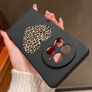 Leopard Print Big Hearts Lanyard Soft Phone Case For OnePlus 15 13 13T 12 13R 12R 11R Nord 5 Ace 5 3